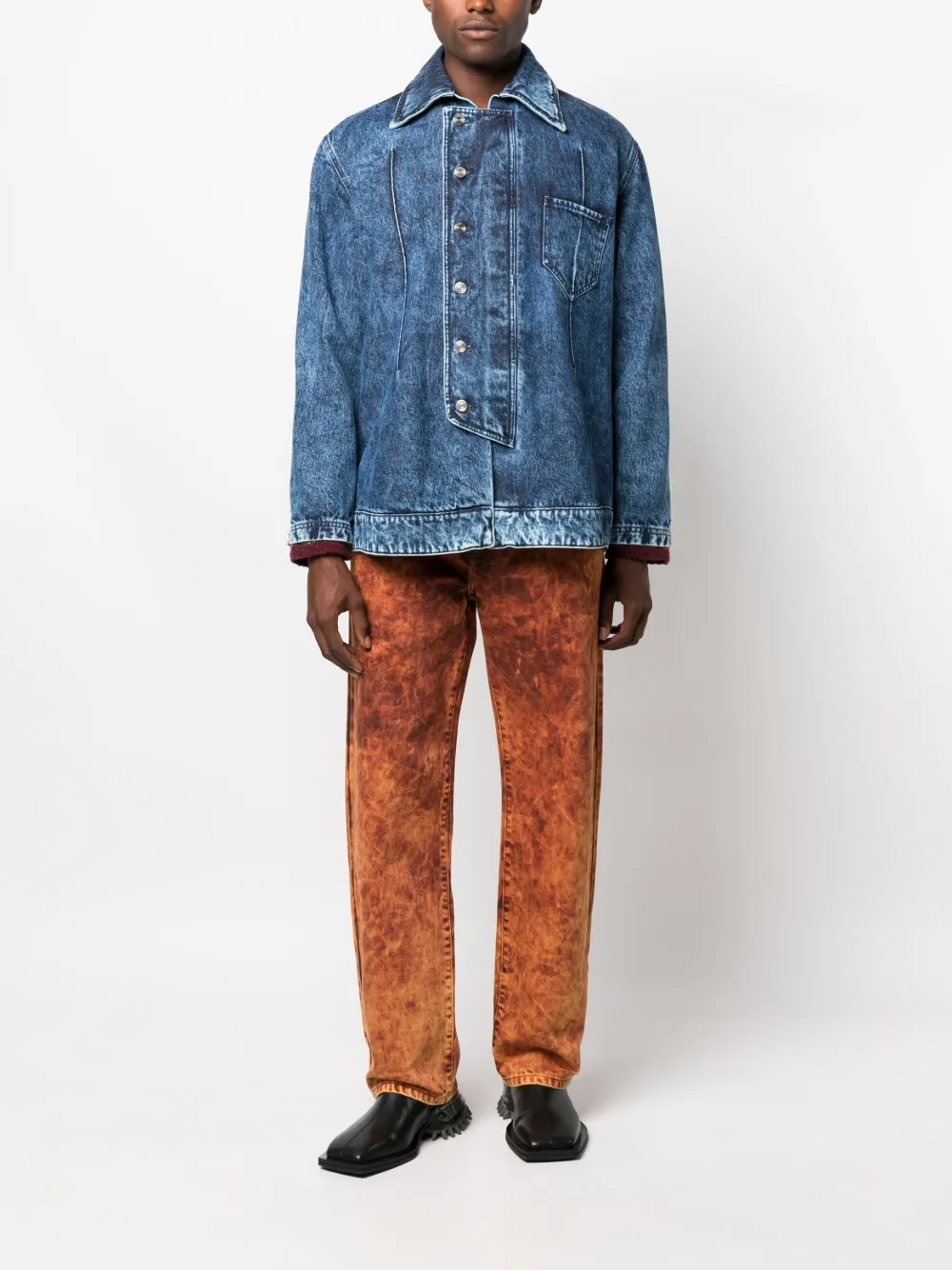 Namacheko Denim overhemd - Blauw