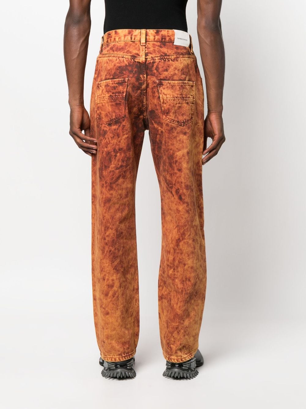 Namacheko Dyed Stonewashed straight-leg Jeans - Farfetch
