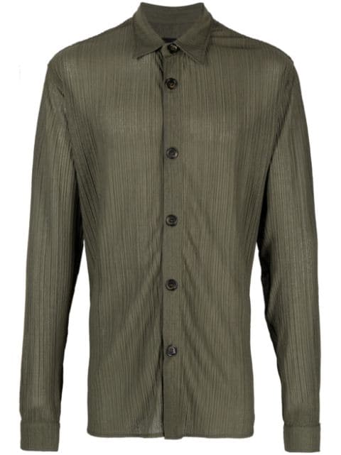 Labrum London long-sleeve crinkled shirt