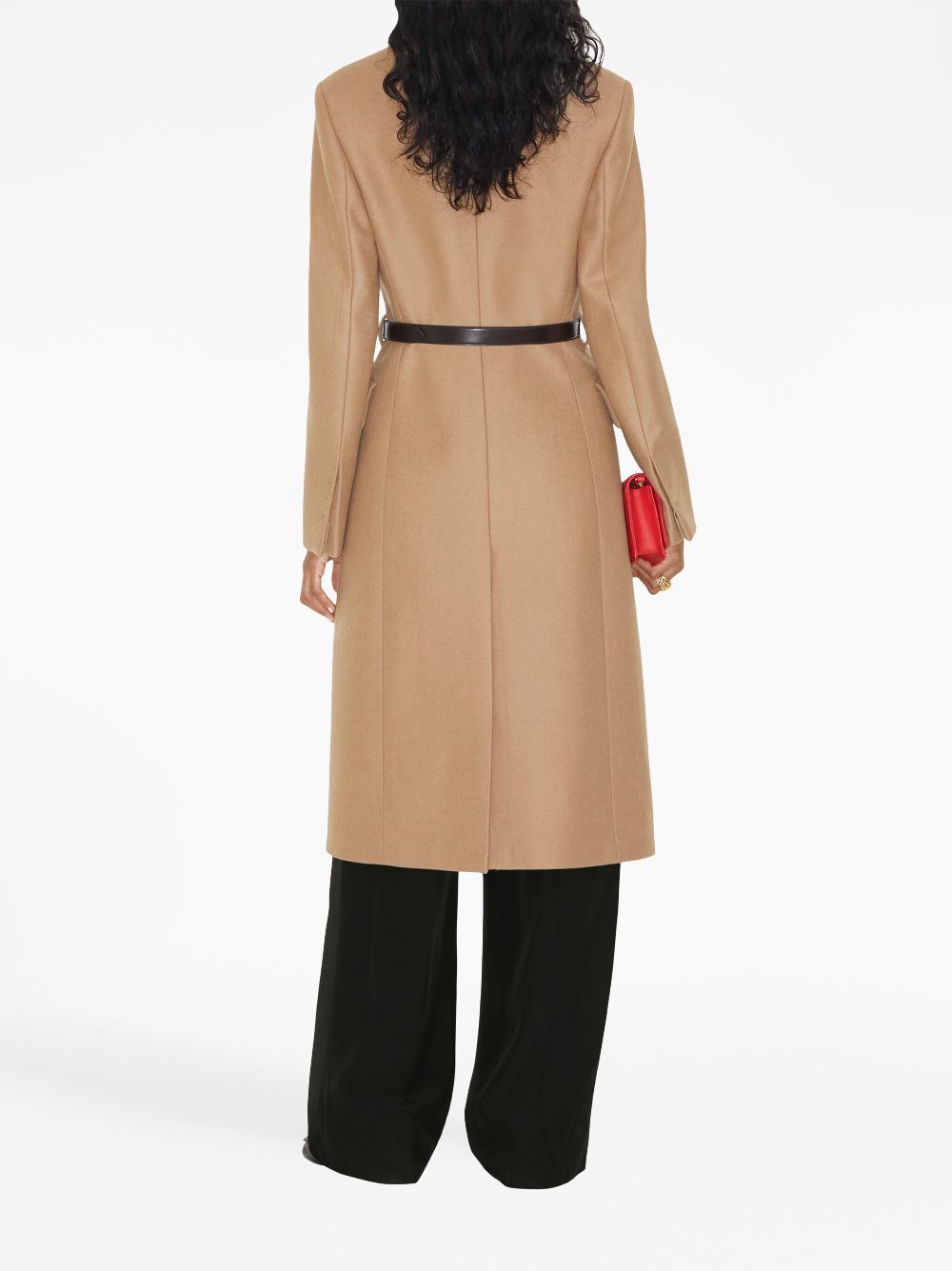 Affordable Burberry single-breasted belted coat Women