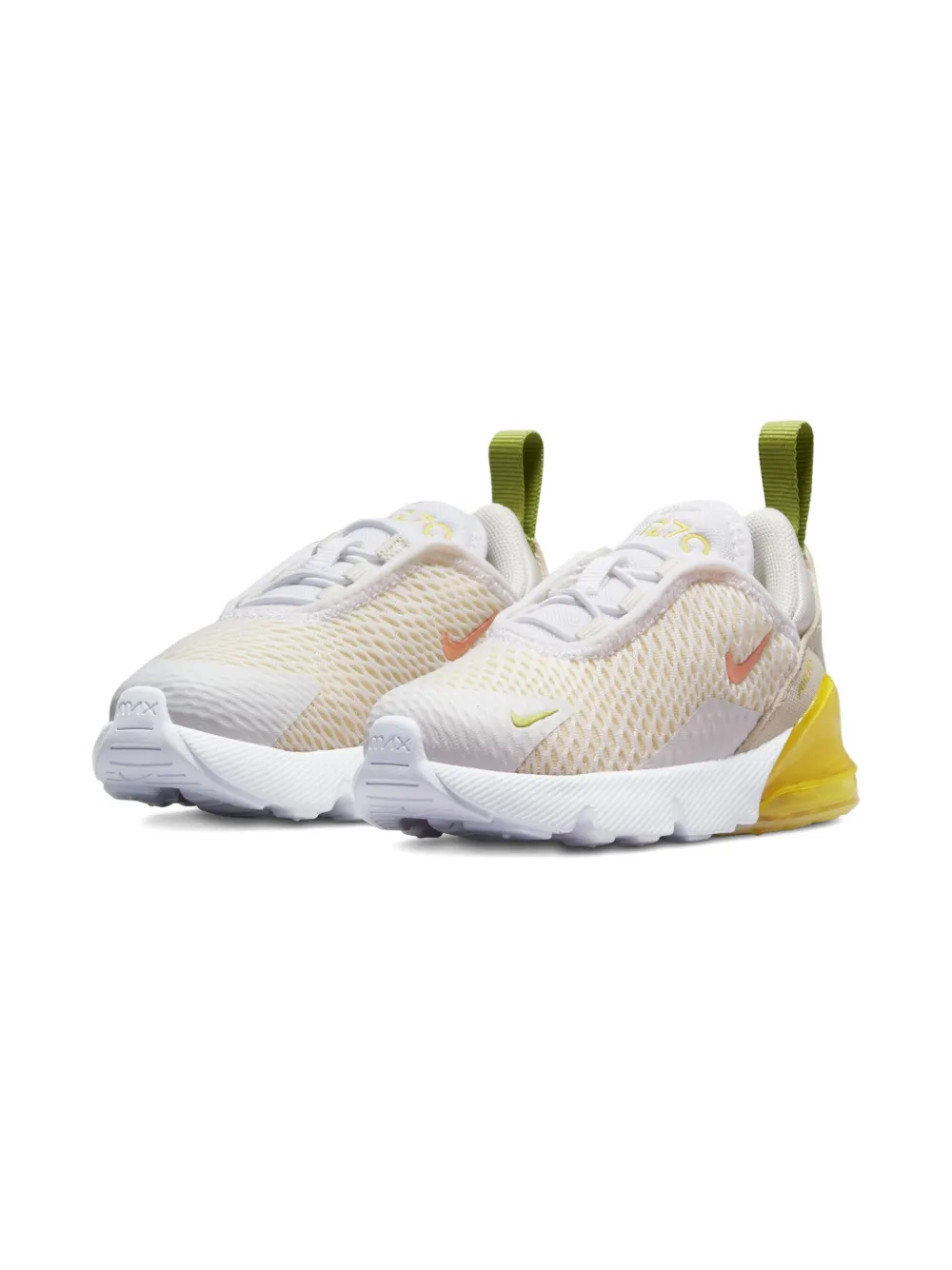 Nike Kids Air Max 270 "White/Yellow Strike" sneakers - ホワイト Nike Kids Air Max 270 "White/Yellow Strike" sneakers - ホワイト