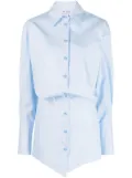 The Attico Silvye cotton minidress - Blue
