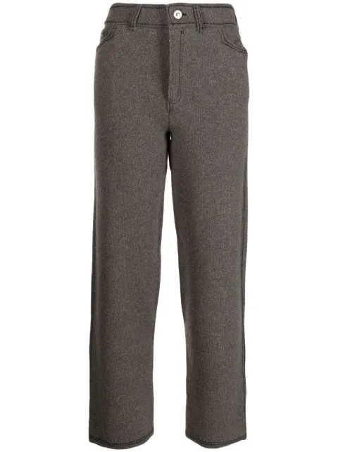 Barrie high-rise straight-leg trousers