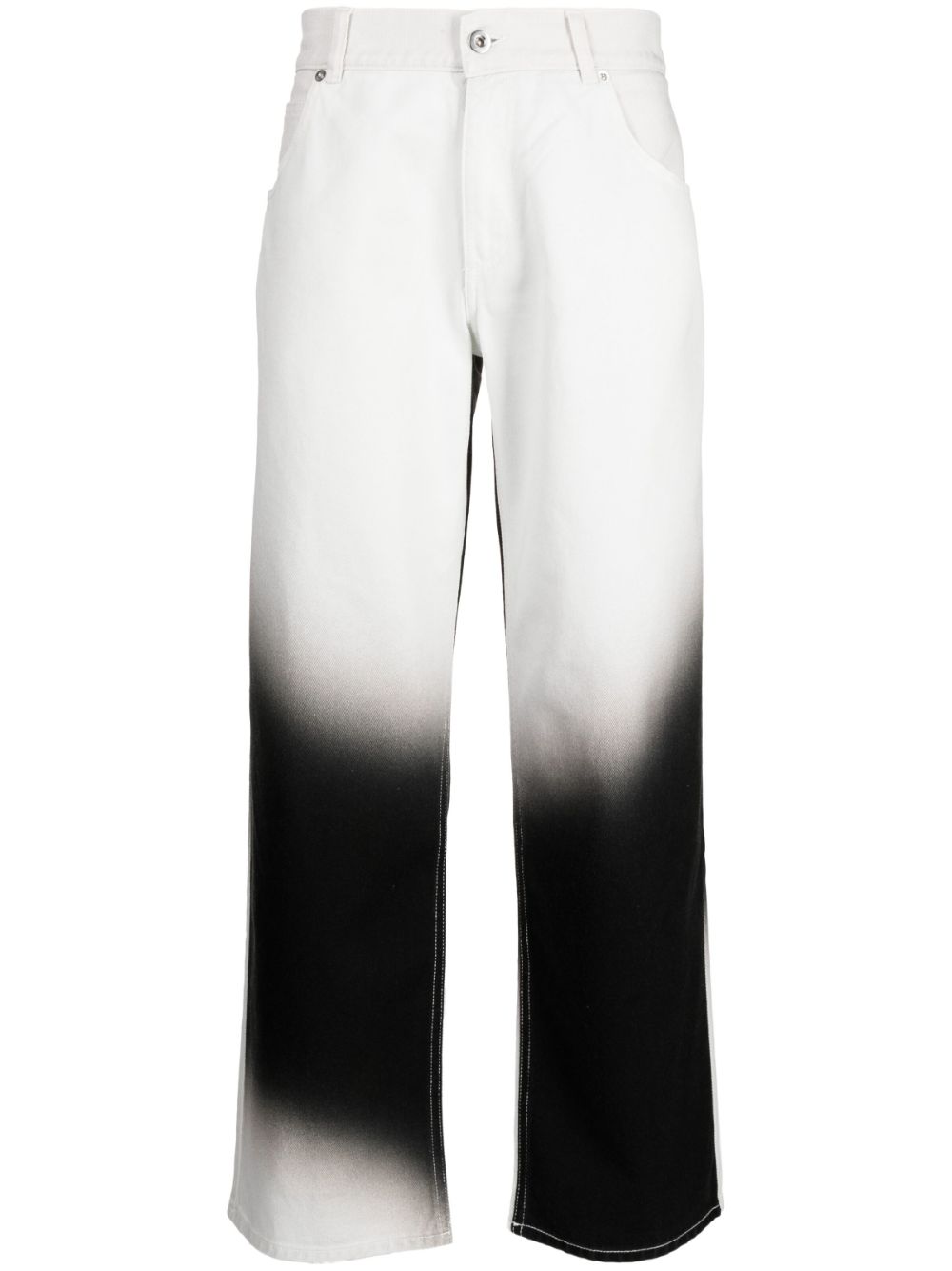 LIBERAL YOUTH MINISTRY OMBRÉ-EFFECT STRAIGHT-LEG TROUSERS