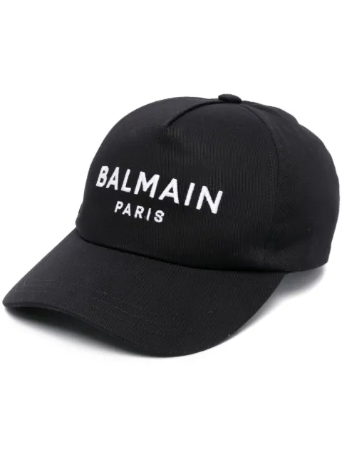 Balmain Baseballkappe mit Logo-Stickerei
