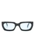 Retrosuperfuture Teddy rectangle-frame sunglasses - Black