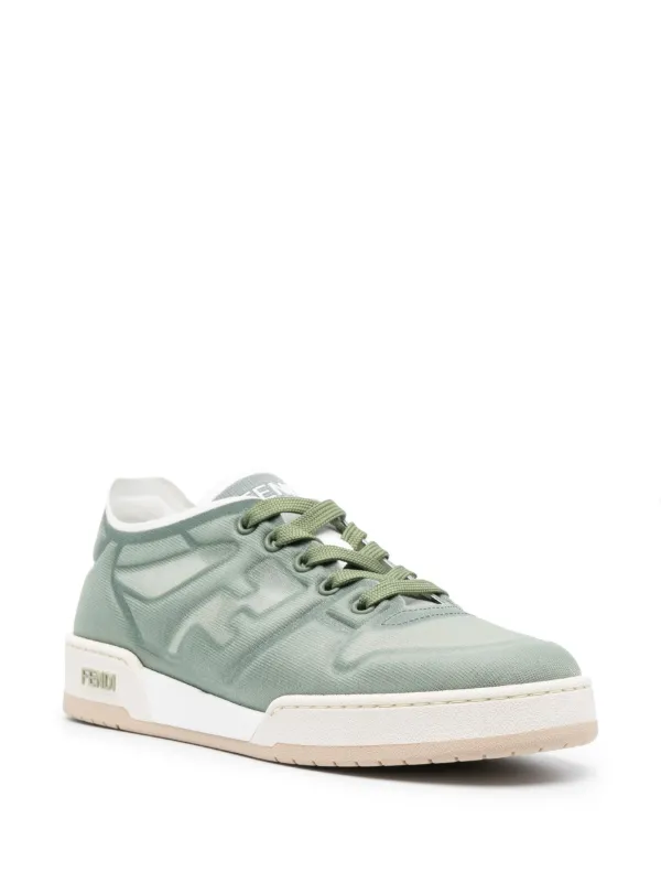 FENDI Mesh FF low top sneakers women Fabric Rubber Fabric 41 Green