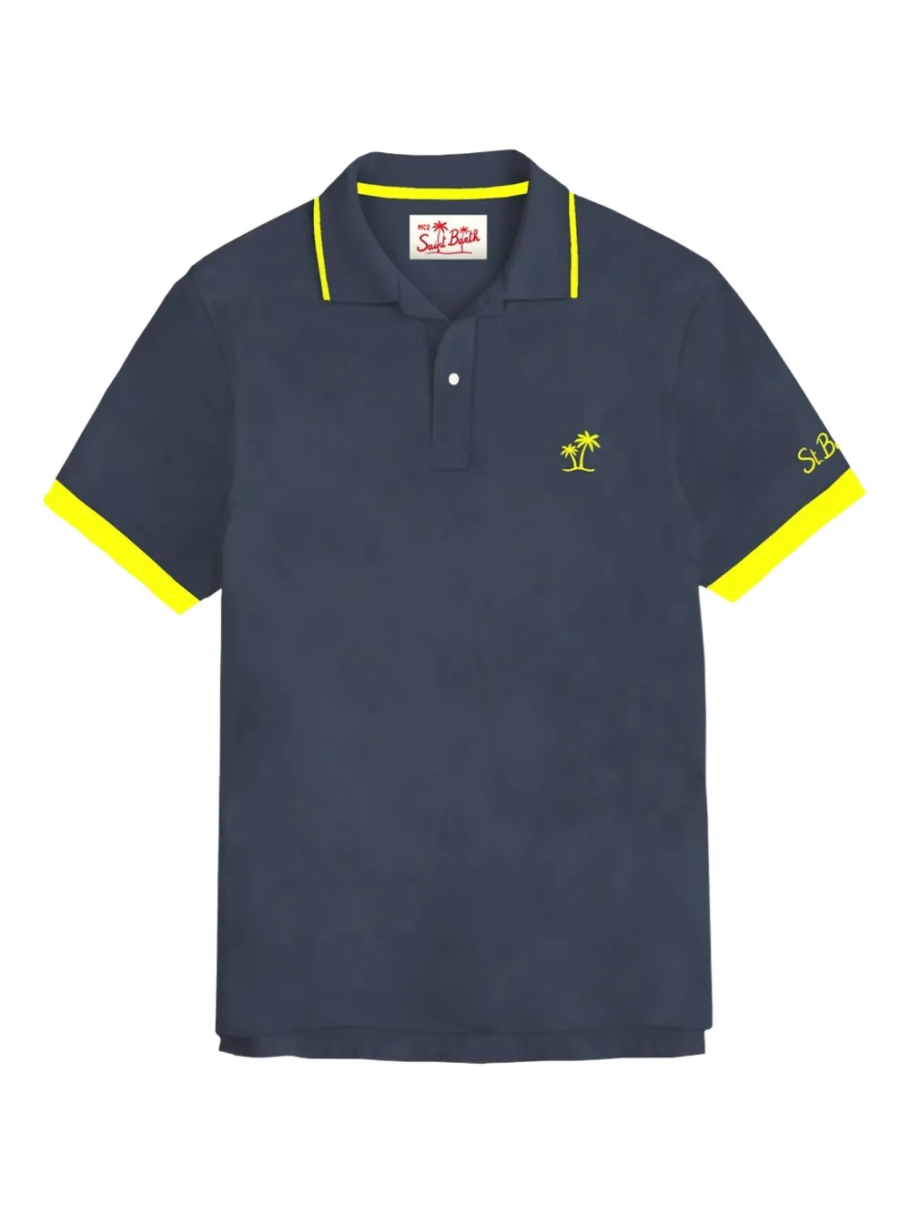 MC2 Saint Barth Poloshirt met borduurwerk Blauw