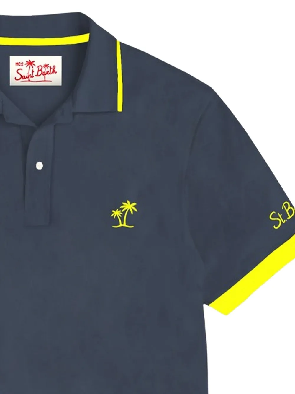 MC2 Saint Barth Poloshirt met borduurwerk - Blauw
