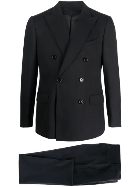 Lardini double-breasted wool suit