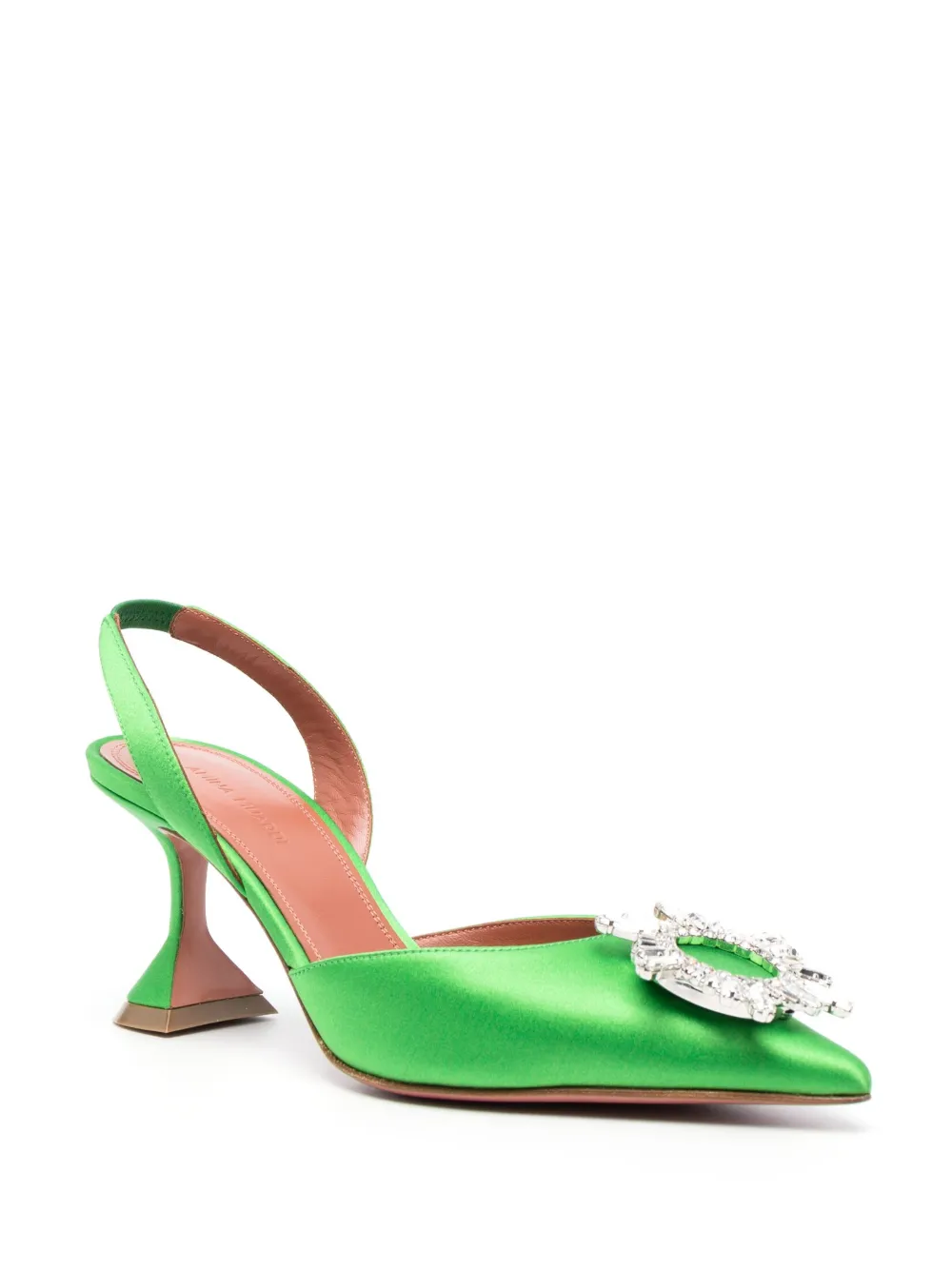 Amina Muaddi Begum slingback pumps - Groen