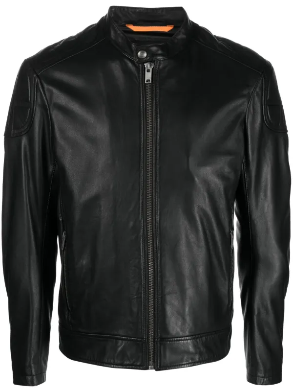 Boss jagson hot sale leather jacket