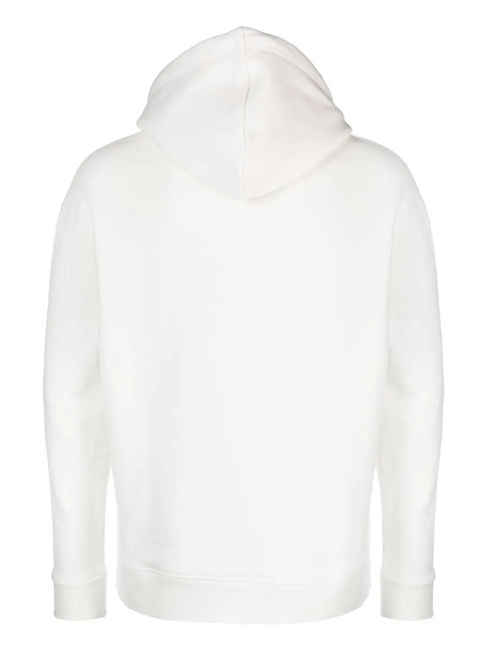 Shop Hugo Boss Graphic-print Cotton Hoodie In White