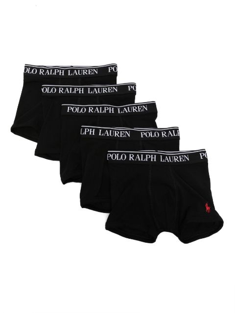 Ralph Lauren Kids lot de 5 boxers à bande logo