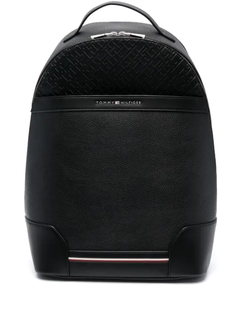 Tommy hilfiger outlet leather backpack mens