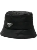 Prada quilted recycled-material bucket hat - Black