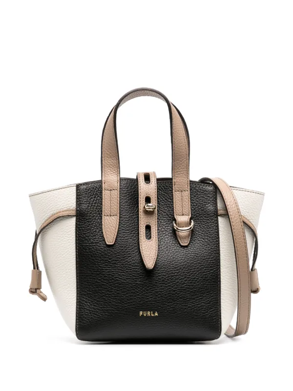 Furla leather tote on sale bag