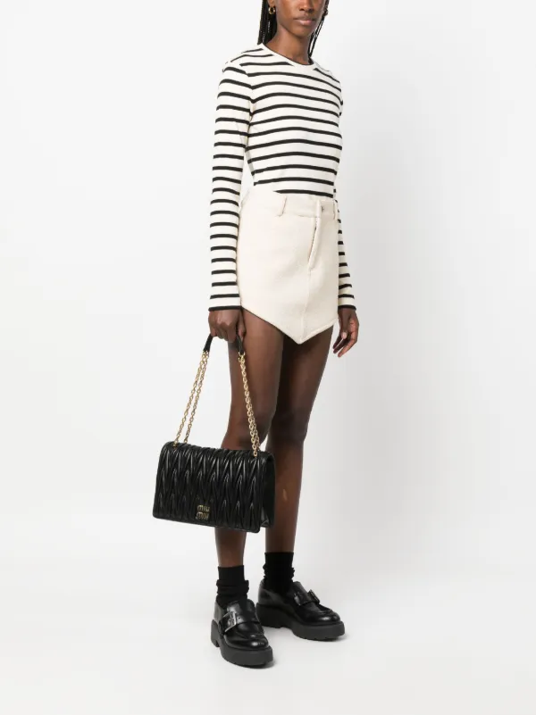 Miu Miu Schultertasche Mit Logo-Schild - Farfetch