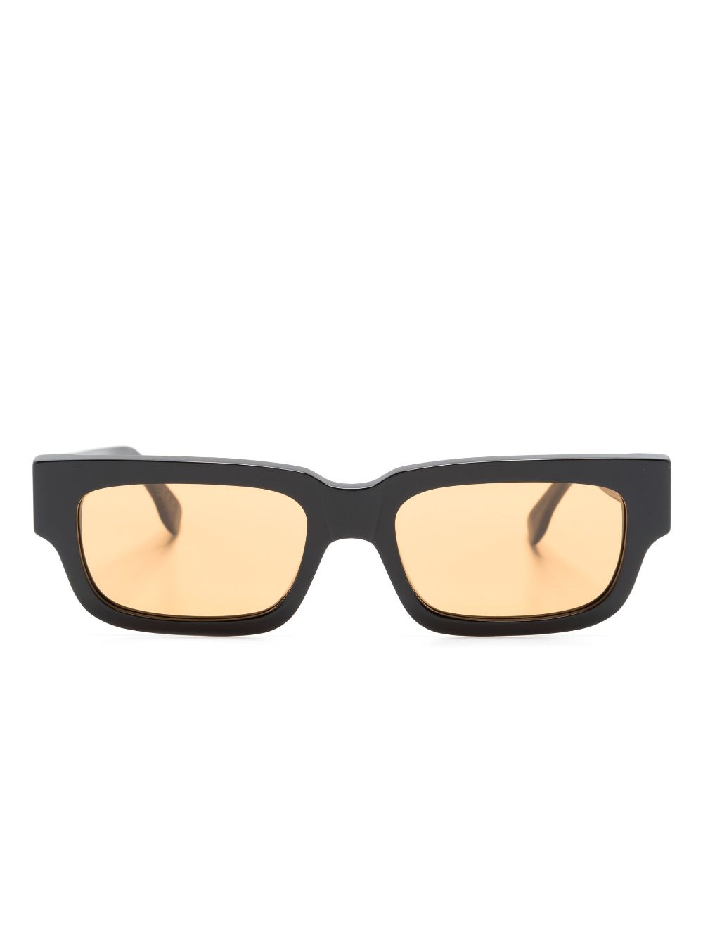 Shop Retrosuperfuture Roma Rectangular-frame Sunglasses In Black