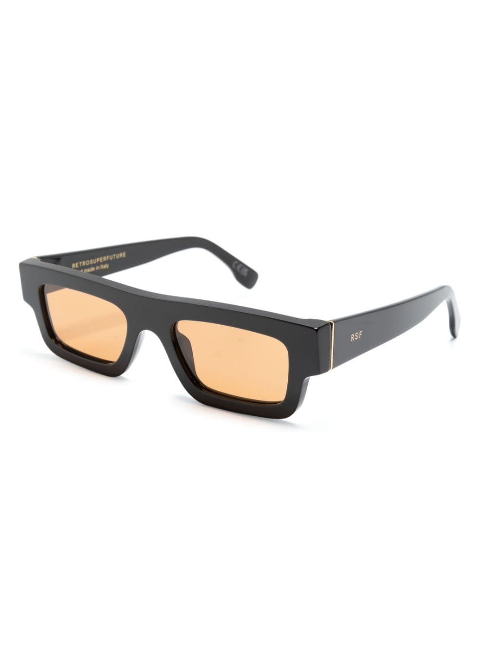 Shop Retrosuperfuture Rectangle-frame Tinted Sunglasses In Black