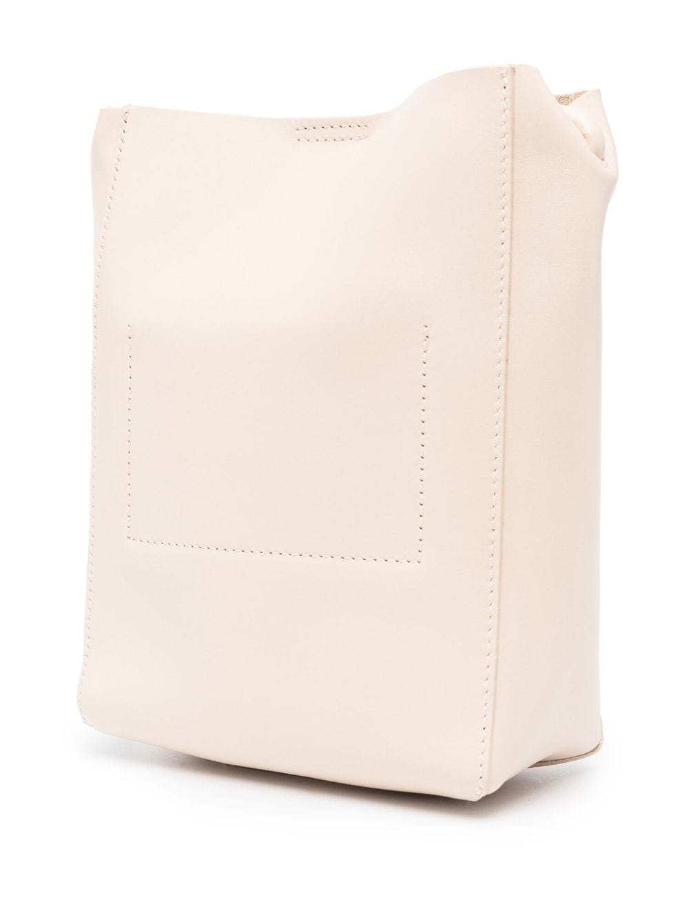 Shop Jil Sander Giro Leather Crossbody Bag In Neutrals
