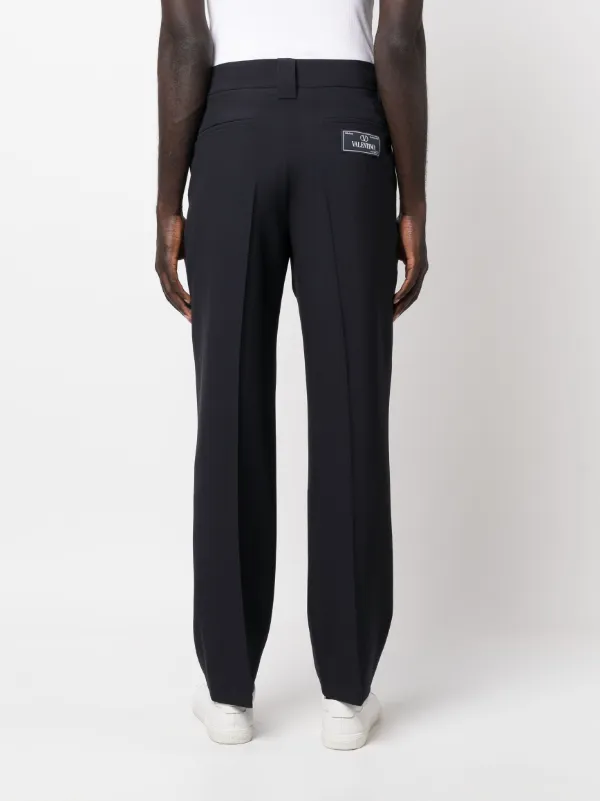 【関税&送料込み】Valentino Garavani Virgin Wool Pants Valentino Garavani Tailored virgin-wool Trousers | Blue