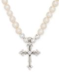 Emanuele Bicocchi cross-pendant necklace - Neutrals