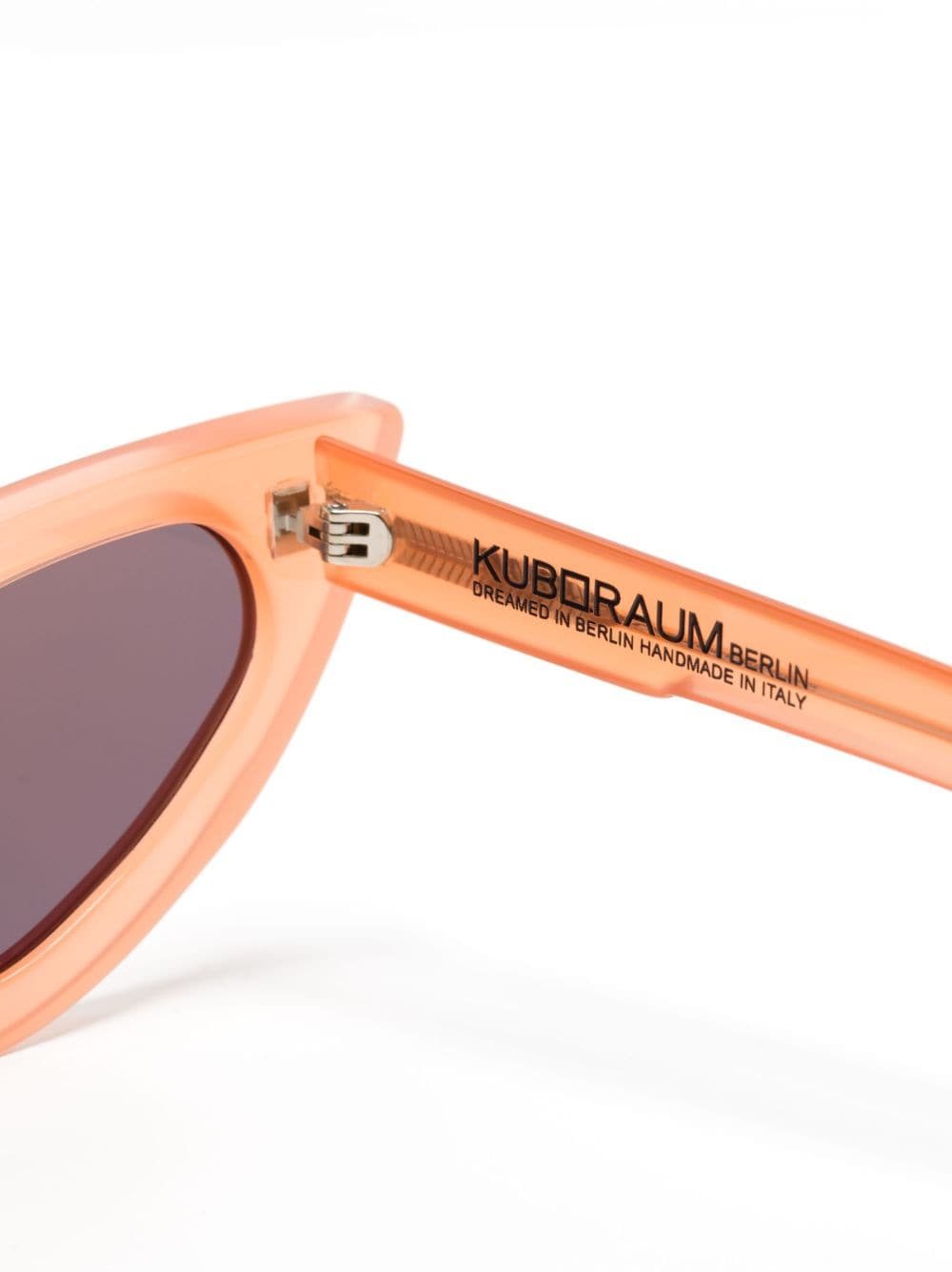 Shop Kuboraum Cat-eye Frame Tinted-lenses Sunglasses In Orange