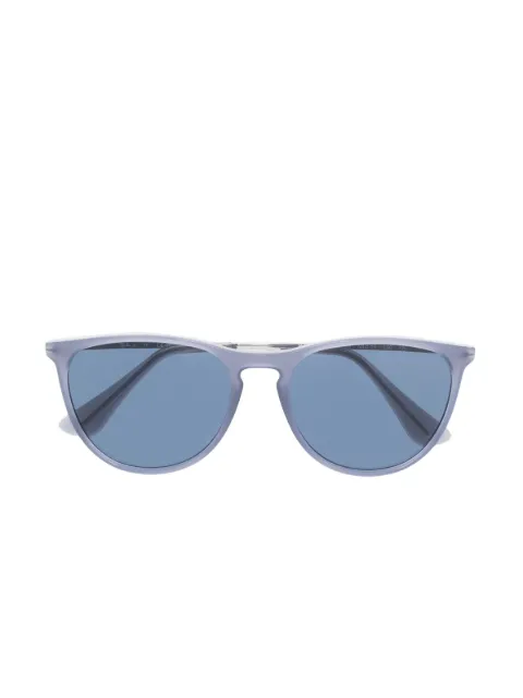 RAY-BAN JUNIOR lentes de sol con armazón redonda y logo en relieve