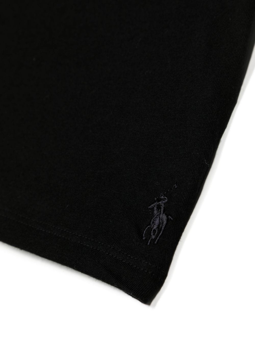 Shop Ralph Lauren Logo-embroidered Cotton-jersey T-shirt (pack Of Two) In Schwarz