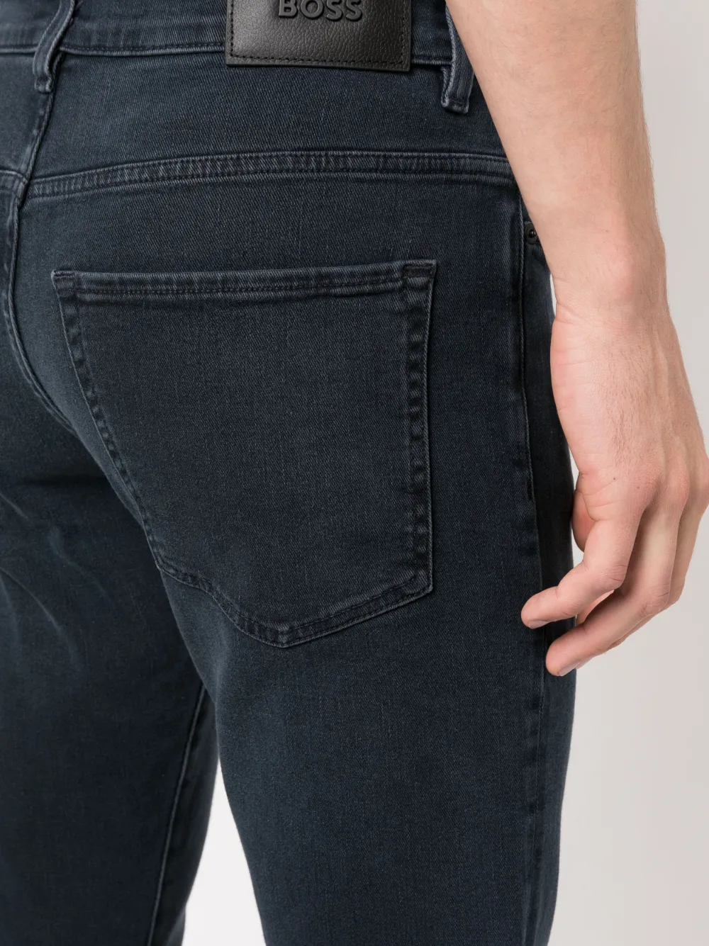 Hugo Boss Mid-rise Skinny Jeans In Blue
