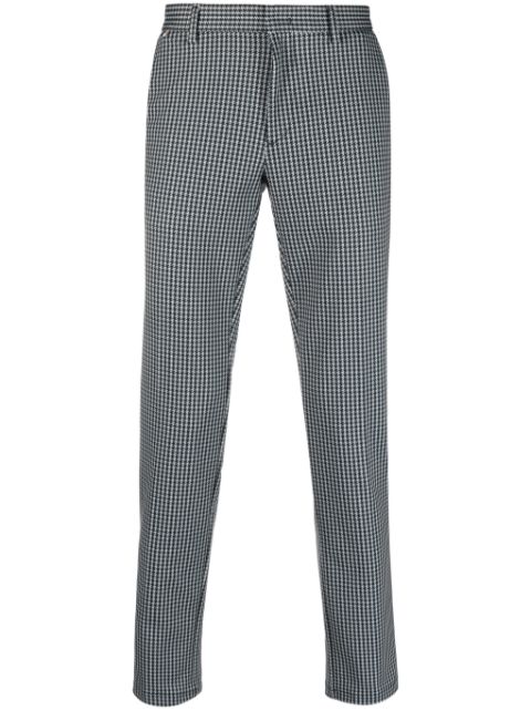 BOSS - houndstooth slim-fit tailored trousers