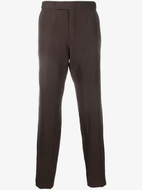 Zegna mid-rise tapered trousers