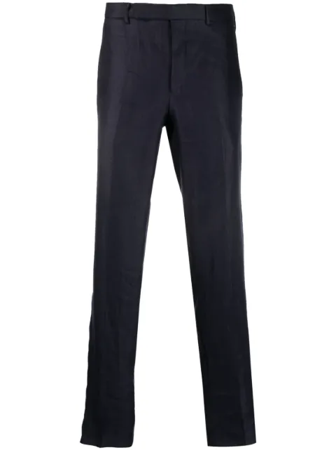 Zegna pantalones rectos con tiro medio