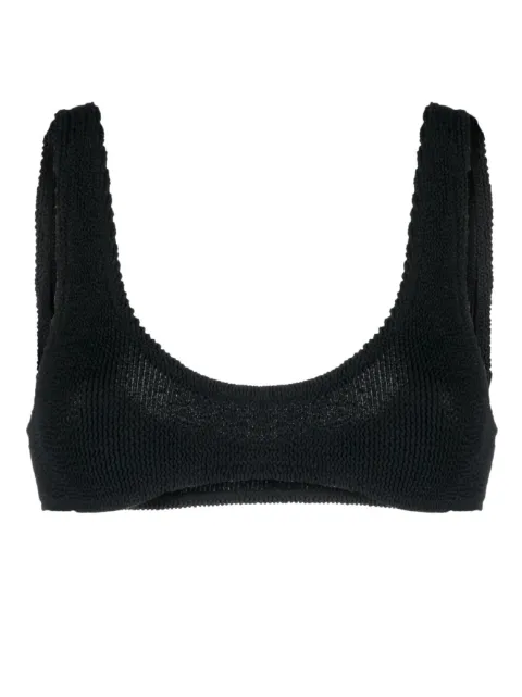 MC2 Saint Barth crinckle scoop-neck bikini top
