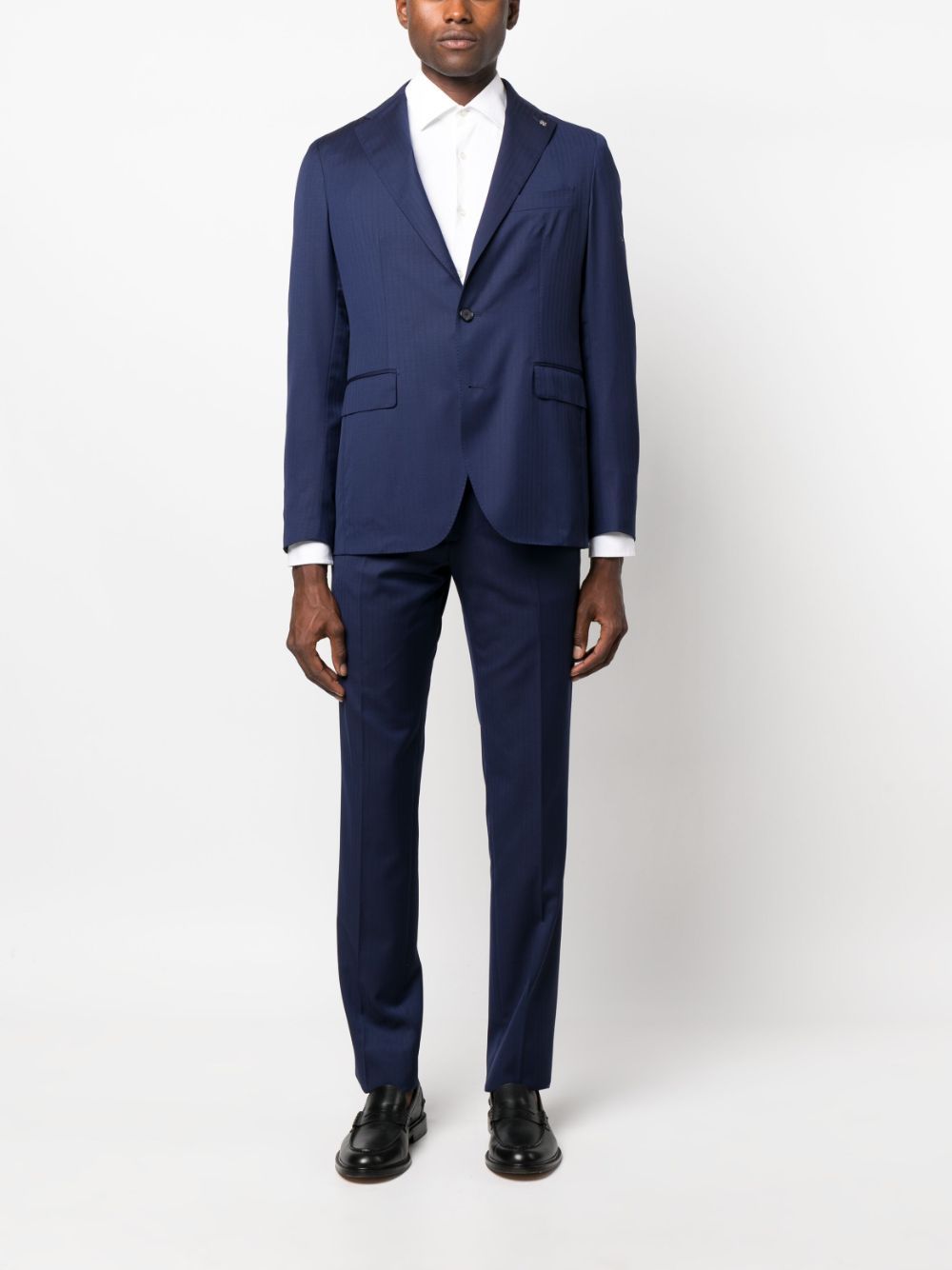 Tagliatore two-piece wool suit - Blauw
