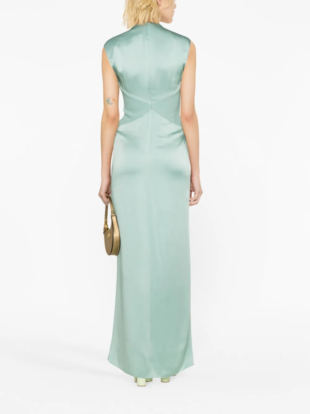 Max Mara Jurk met V-hals Groen