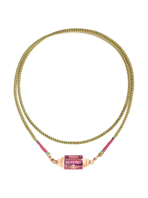 Marie Lichtenberg 18kt rose gold Prayers Box Love Locket diamond necklace