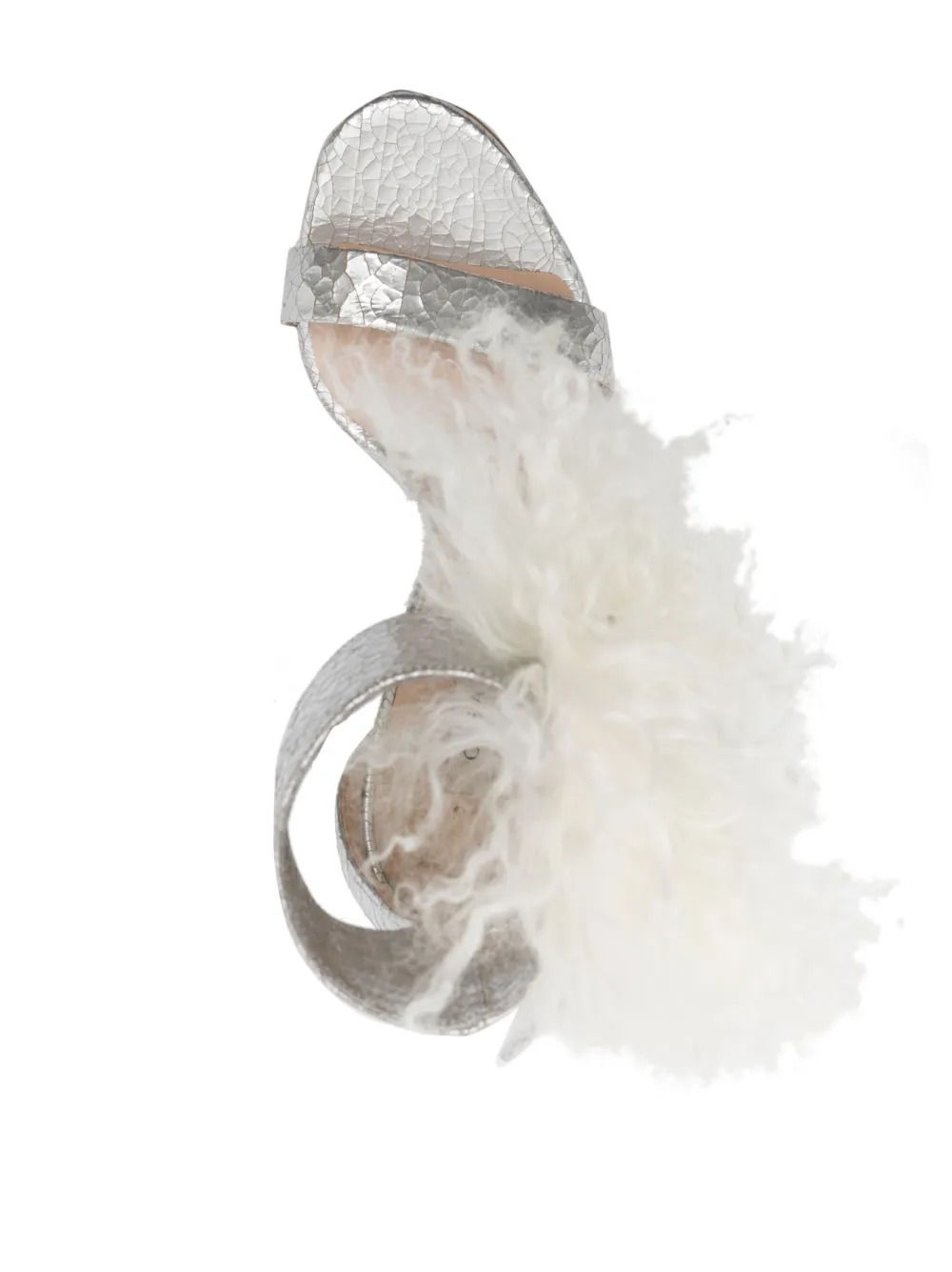 Casadei Scarlet Aria Mongolia - Woman Sandals Silver And White 39 In Silver