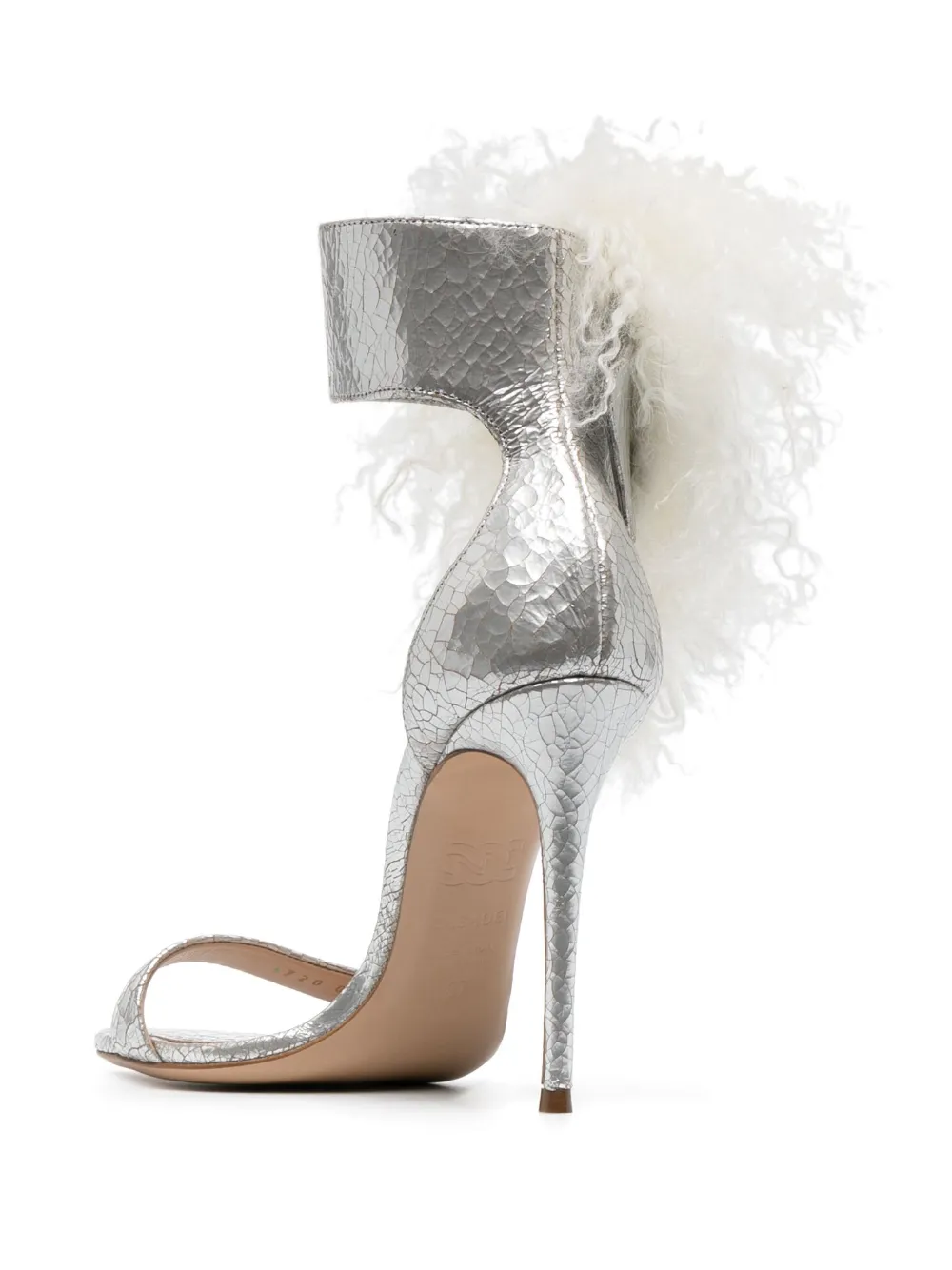 Casadei Scarlet Aria Mongolia - Woman Sandals Silver And White 39 In Silver