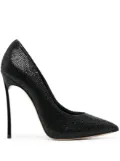Casadei Blade 120mm sequin-embellished pumps - Black