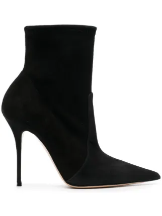 【CASADEI】 Scarlet スエード アンクルブーツ Casadei Scarlet 105mm レザーブーツ | ブラック | FARFETCH JP