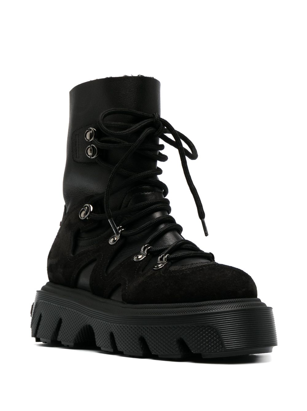 Casadei Generation C leather boots - Zwart