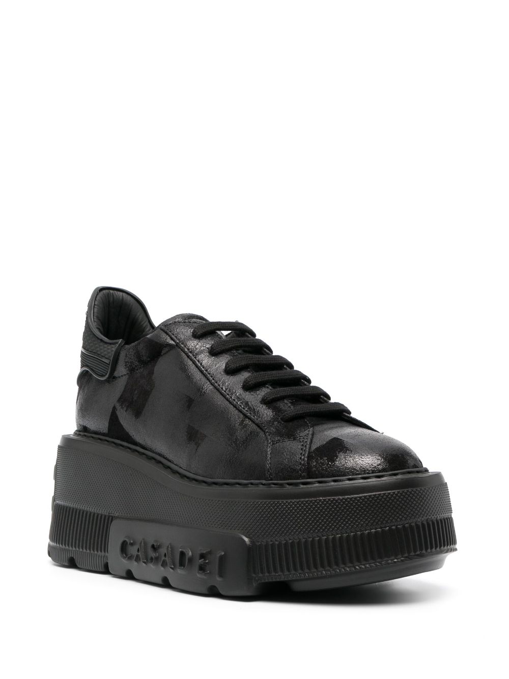 Casadei Nexus leren sneakers - Zwart