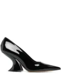 Casadei Elodie 80mm patent-leather pumps - Black