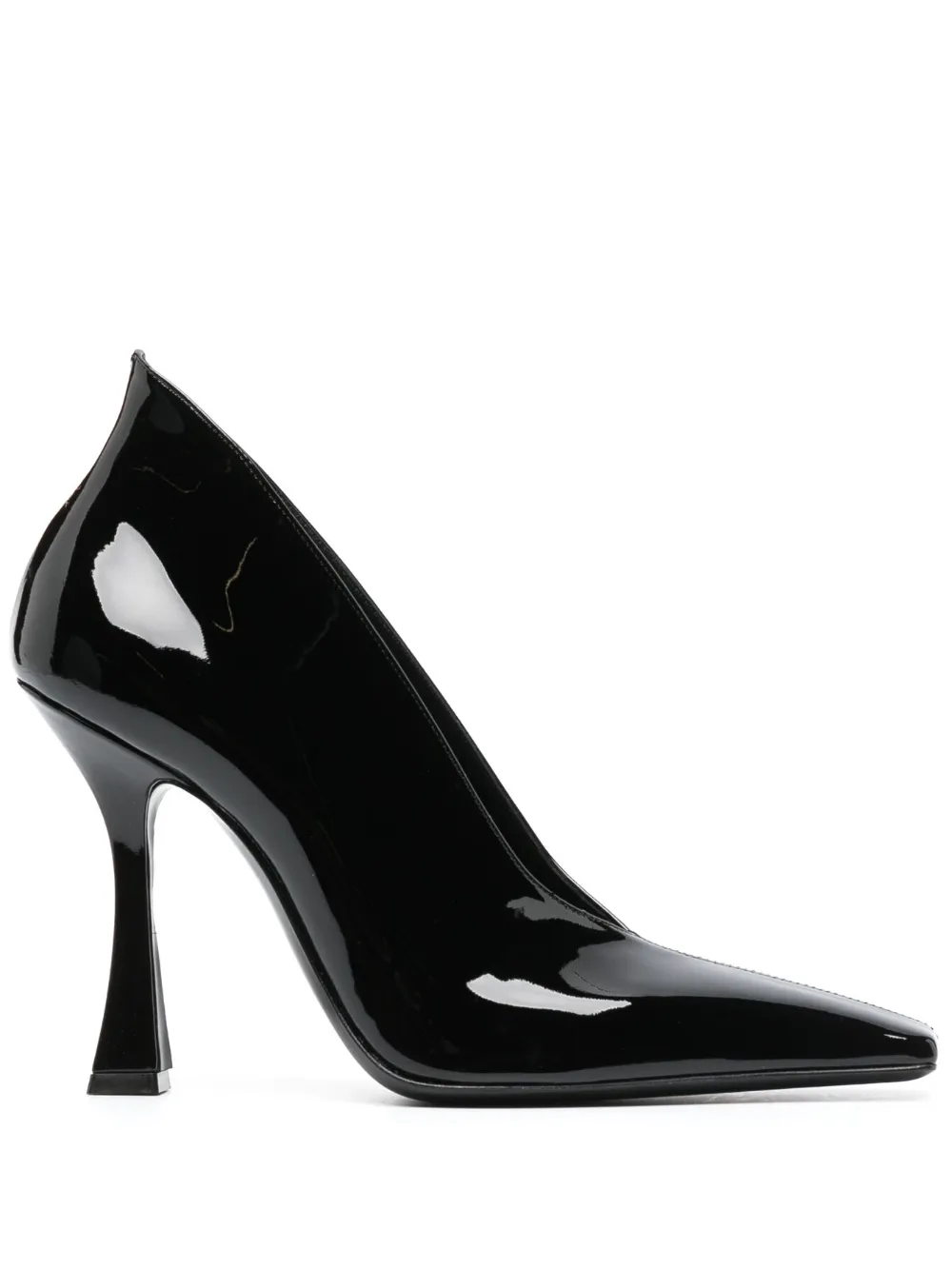 Geraldine 100mm square-toe pumps