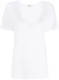 AGOLDE V-neck cotton-blend T-shirt - White