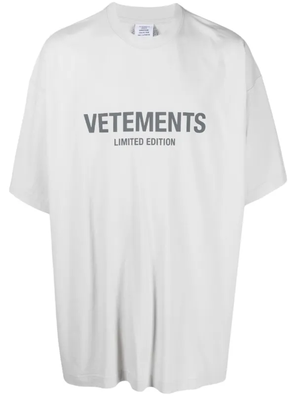 VETEMENTS logo-print semi-sheer Tights - Farfetch