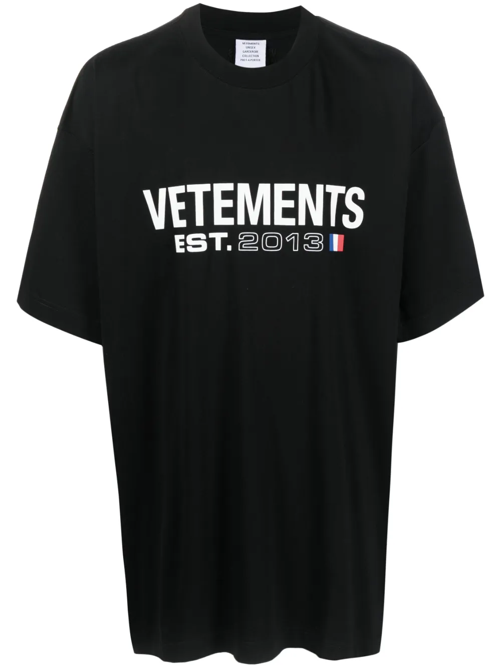 VETE TS T-shirt met logo Zwart