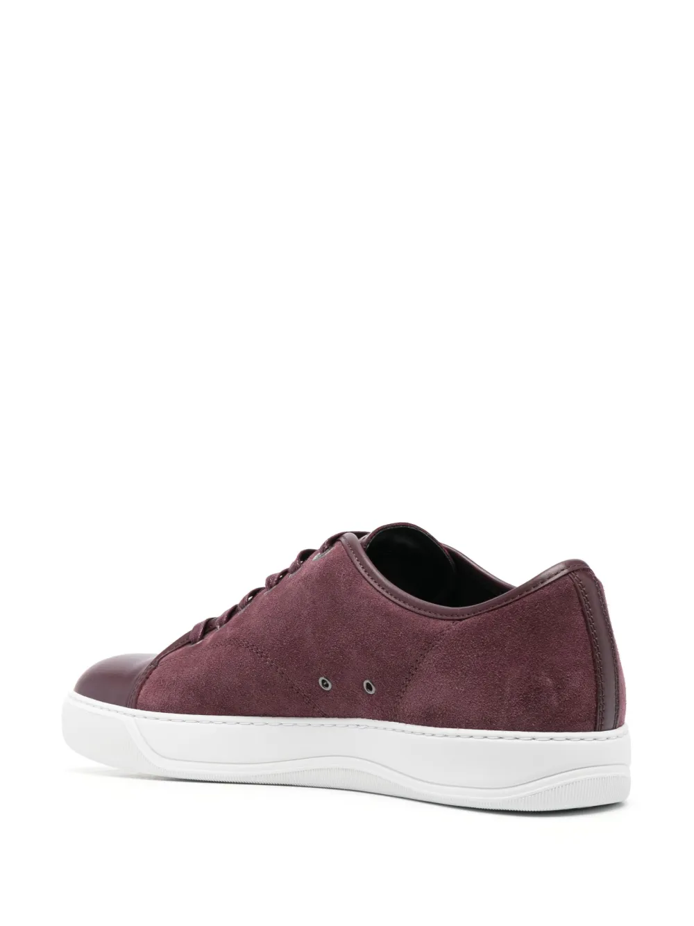 Lanvin Dbb1 Low-top Leather Sneakers In Red